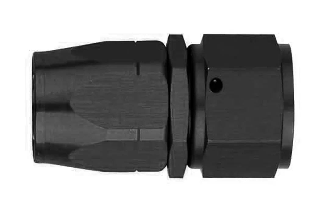 FCM1014 – AEROQUIP Hose End Fitting, -10 AN Hose Straight Anodized Red/Blue Aluminum